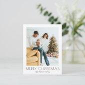 クリスマスフォトミニマルモダンシンプルホリデーカード シーズンカード (スタンド正面)