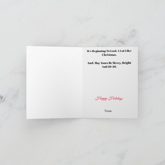 クリスマスフォトメトリックアイグラフクリスマスカード シーズンカード (内部)