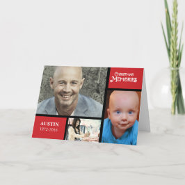 クリスマスフォトメモリーカスタマイズ可能なカード シーズンカード