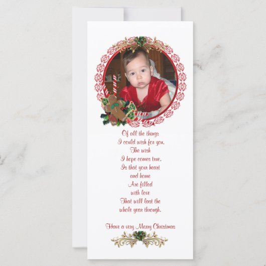 クリスマスフォトラックカード (正面)