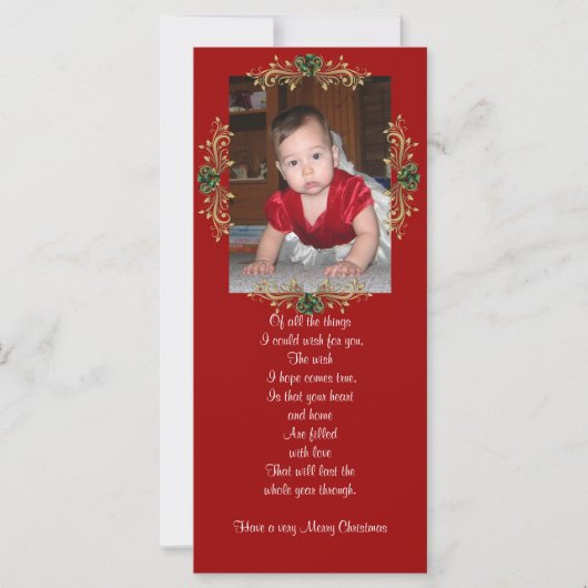 クリスマスフォトラックカード (正面)