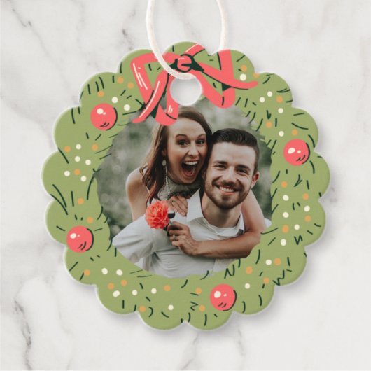 クリスマスフォトリースクリスマスウィッシュファミリー フェイバータグ (正面)