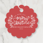 クリスマスフォトリースクリスマスウィッシュファミリー フェイバータグ (裏面)