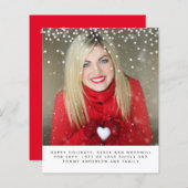 クリスマスフォト予算年レビューレター (正面/裏面)