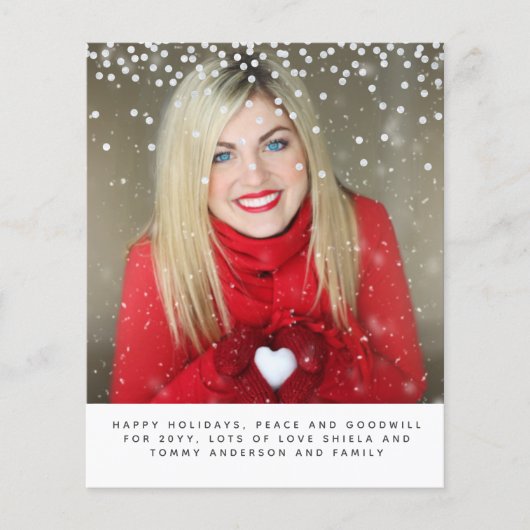 クリスマスフォト予算年レビューレター (正面)