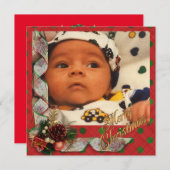 クリスマスフォト伝統的カード広場 シーズンカード (正面/裏面)