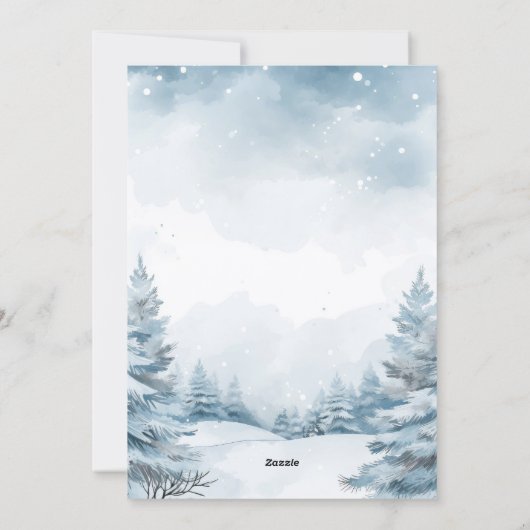 クリスマスフォト冬の風景 シーズンカード (裏面)