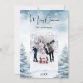 クリスマスフォト冬の風景 シーズンカード (正面)