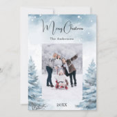 クリスマスフォト冬の風景 シーズンカード (正面)