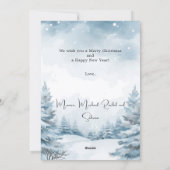 クリスマスフォト冬の風景 シーズンカード (裏面)