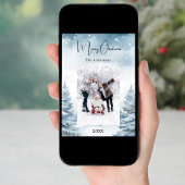 クリスマスフォト冬の風景 シーズンカード