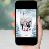 クリスマスフォト冬の風景 シーズンカード