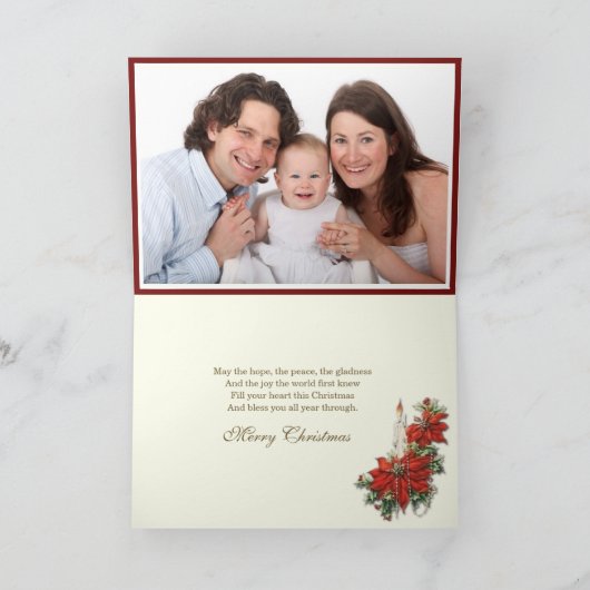 クリスマスフォト出生イエスメアリージョセフ シーズンカード (内部)