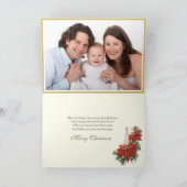 クリスマスフォト出生イエスヴィンテージ天使 シーズンカード (内部)