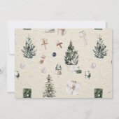 クリスマスフォト婚約カード (裏面)