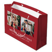 クリスマスフォト抱き枕 ラージペーパーバッグ (裏面アングル)