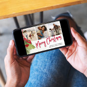 クリスマスフォト数々のウィンターグリーナリーホリー シーズンカード