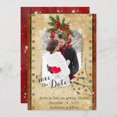 クリスマスフォト日付の保存 セーブザデート (正面/裏面)