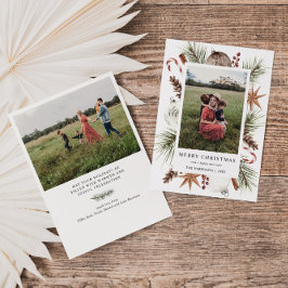 クリスマスフォト素朴フレーム シーズンカード