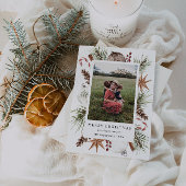 クリスマスフォト素朴フレーム シーズンカード