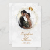 クリスマスフォト結婚ズ 招待状 (正面/裏面)