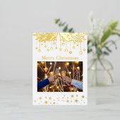 クリスマスフォト葉書、ホイル葉書 箔シーズンポストカード (立ち正面)