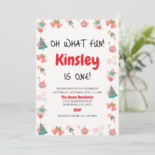 クリスマスフォト誕生日カード シーズンカード (スタンド正面)