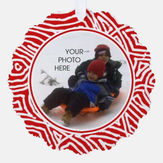 クリスマスフォト オーナメントカード (正面)