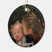 クリスマスフォト セラミックオーナメント (左)