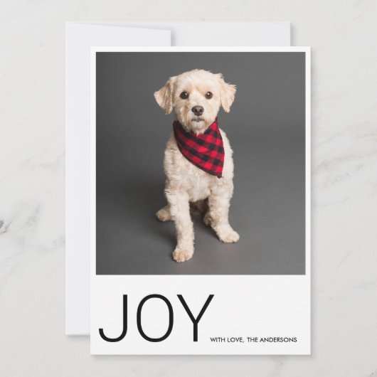 クリスマスフォト | Joy |ハッピーホリデー (正面)