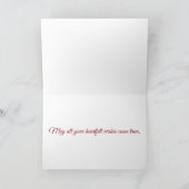 クリスマスフォレストからジンジャーブレッド城 シーズンカード (内部)