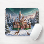 クリスマスフォレストからジンジャーブレッド城 マウスパッド (マウス)