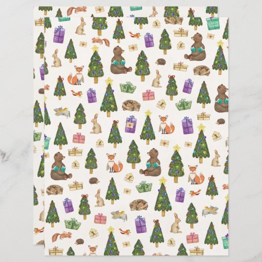 クリスマスフォレストのパターン (正面/裏面)