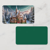 クリスマスフォレストのマークからジンジャーブレッド城 名刺 (正面/裏面)