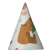 クリスマスフォレストの動物:ヴィンテージ パーティーハット (右)