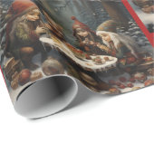 クリスマスフォレストの小妖精や小人とMouse Friend Teaパーティー ラッピングペーパー (ロールコーナー)