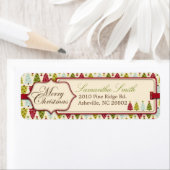 クリスマスフォレストの返品ラベル ラベル (インサイチュ)