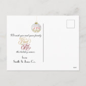 クリスマスフォレストオーナメント シーズンポストカード (裏面)