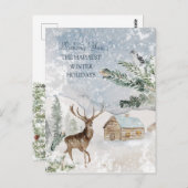 クリスマスフォレストディアバード ポストカード (正面/裏面)