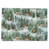 クリスマスフォレストディアホリデー ラージペーパーバッグ (裏面)