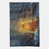 クリスマスフォレスト。 キッチンタオル (縦)