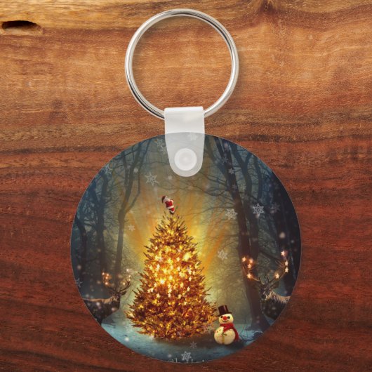 クリスマスフォレスト。 キーホルダー (正面)