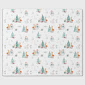 クリスマスフォレスト ラッピングペーパー (フラット)