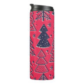 クリスマスフォレスト：冬のシルエット壁紙。 タンブラー (回転右)