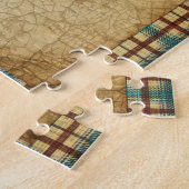 クリスマスフォークアートツリー |プリムスタイル ジグソーパズル (側面)