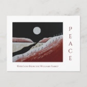 クリスマスフォークアートデザートサウスウエストピース シーズンポストカード (正面)