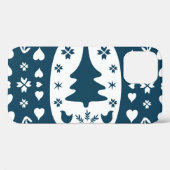 クリスマスフォークアート:スカンジナビアのドードル。 Case-Mate iPhoneケース (裏面 (横))