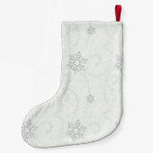 クリスマスフォークウィムジー3Dレタリング パーソナライズされた スモールクリスマスストッキング (裏面)