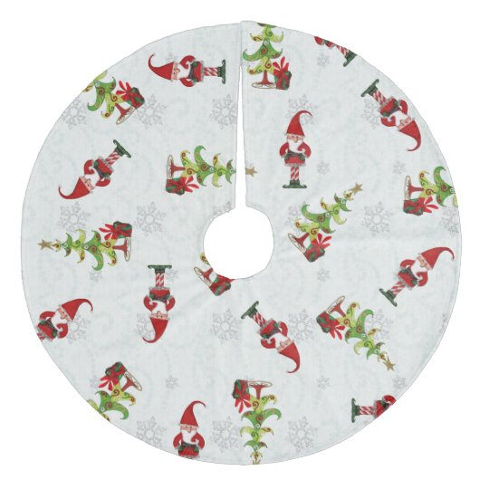 クリスマスフォークウィムゼホリデーデコール フリース ツリースカート (正面)