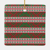 クリスマスフォークソングIラトビエスタウタスジエスマ セラミックオーナメント (裏面)